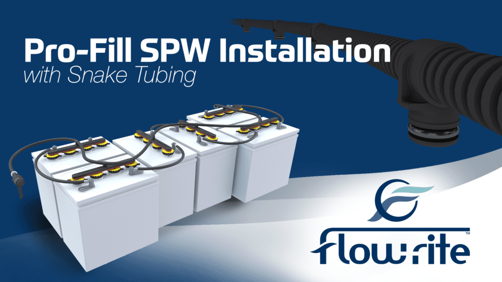 pro-fill spw installation with snake tubing