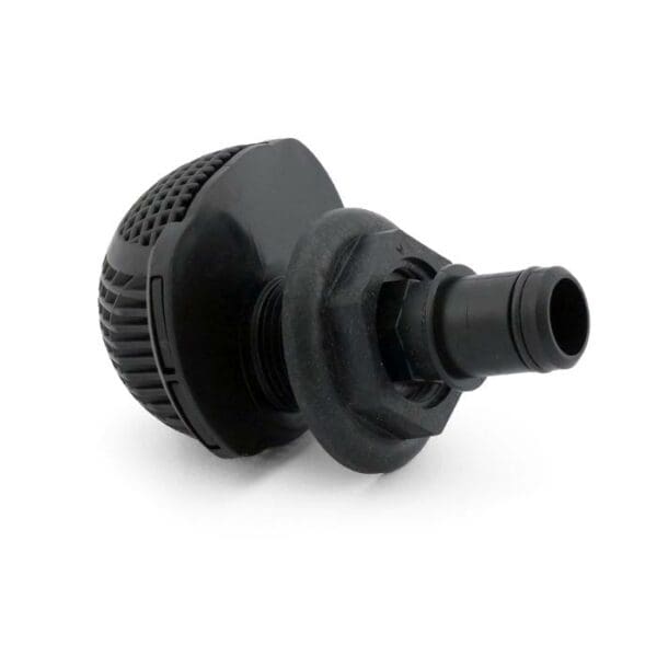 Flow-Rite low profile drain fitting with Qwik-Lok side view