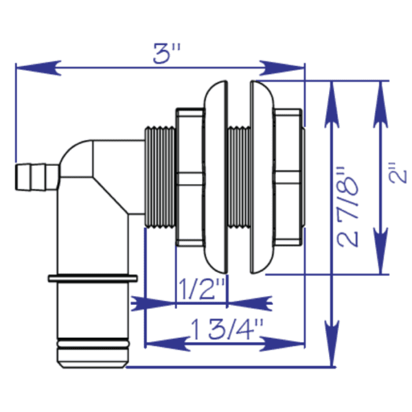 MH-PJA PowerJet Aerator elbow diagram