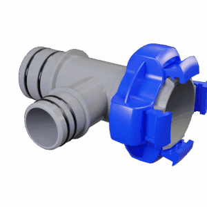 1-1/2″ Qwik-Lok Tee x 1-1/8″ Qwik-Lok