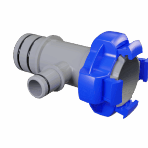 1-1/2″ Qwik-Lok Tee x 3/4" Qwik-Lok